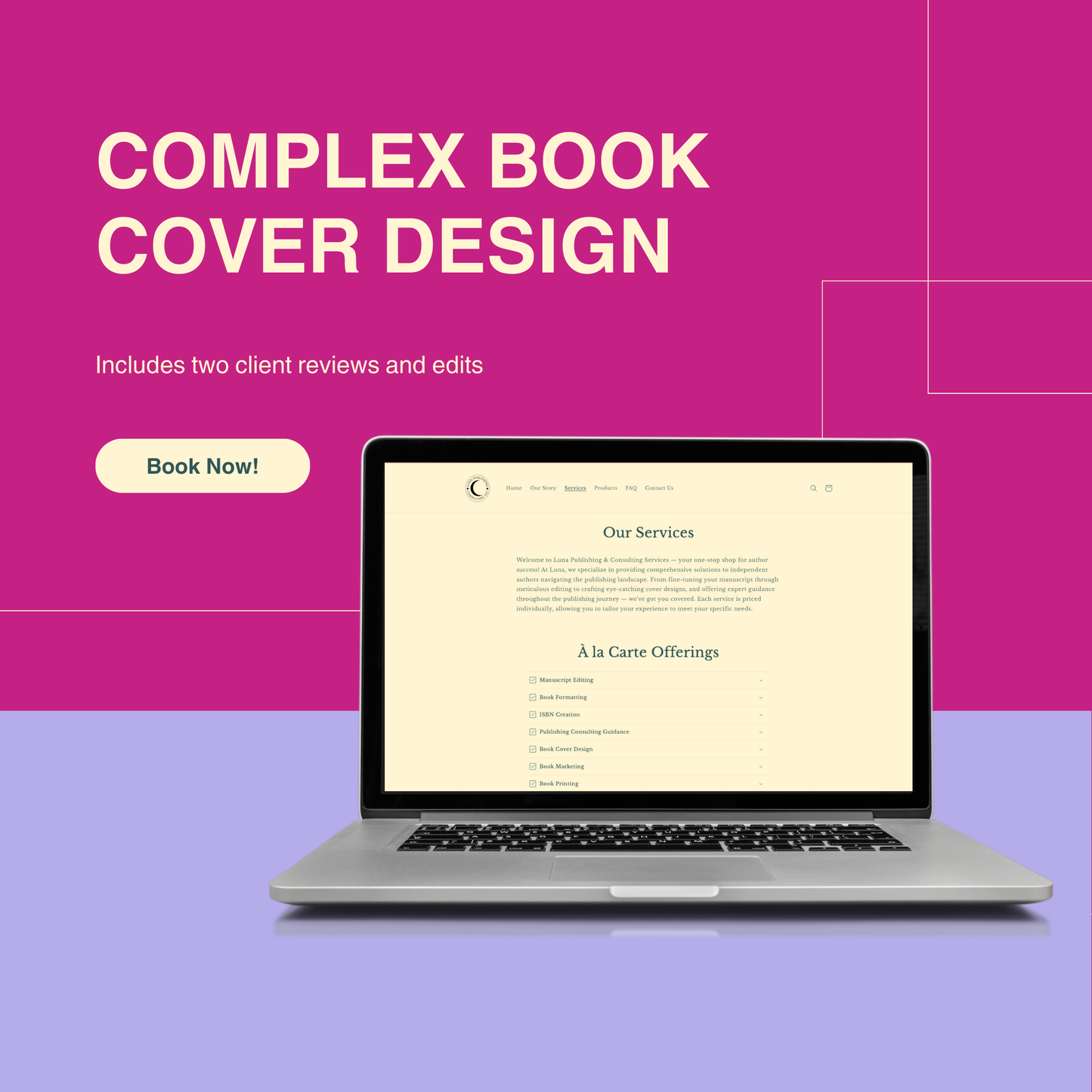 Complex Book Cover Design