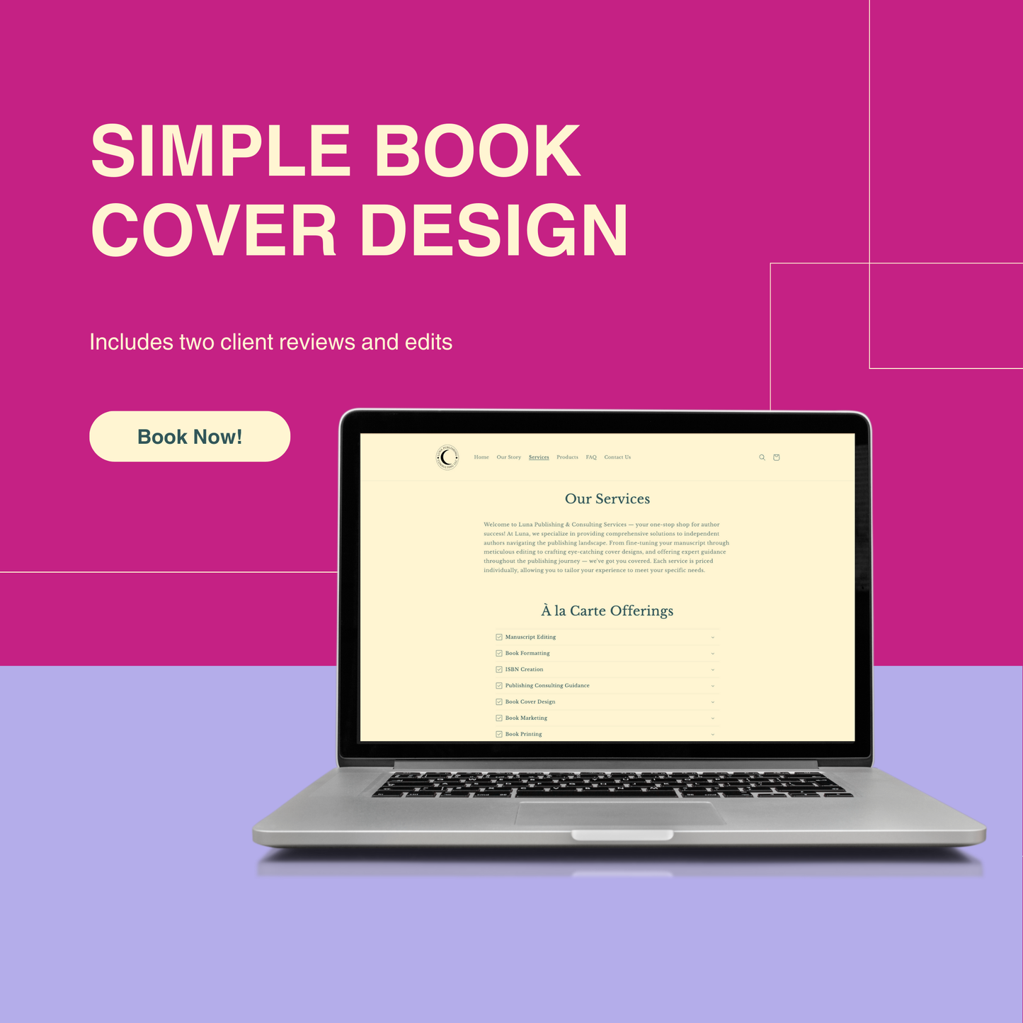Simple Book Cover Design